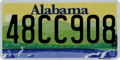 AL license plate 48CC908