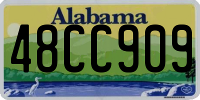 AL license plate 48CC909