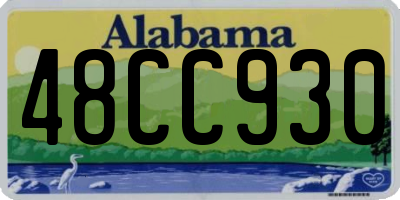 AL license plate 48CC930