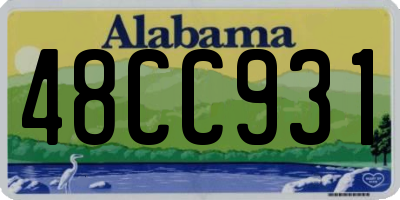 AL license plate 48CC931