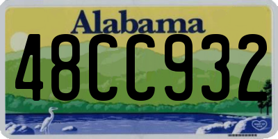 AL license plate 48CC932