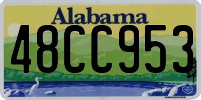 AL license plate 48CC953