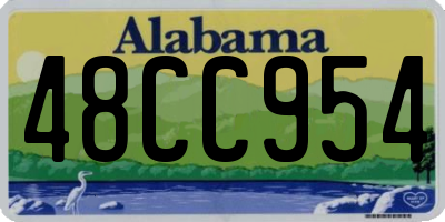 AL license plate 48CC954