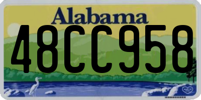 AL license plate 48CC958