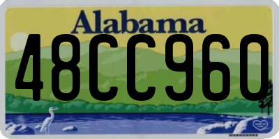 AL license plate 48CC960