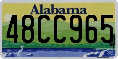 AL license plate 48CC965