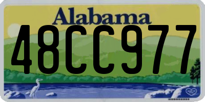 AL license plate 48CC977