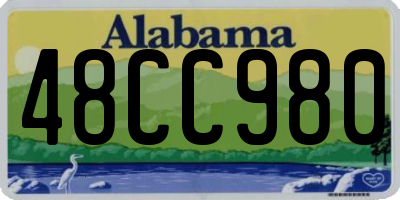 AL license plate 48CC980