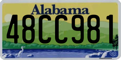 AL license plate 48CC981