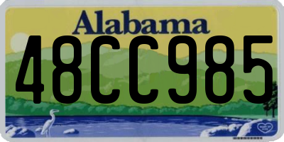 AL license plate 48CC985