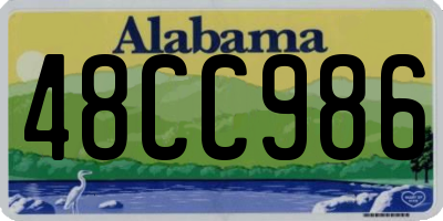 AL license plate 48CC986