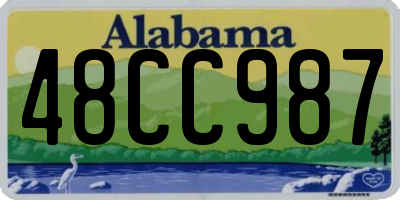 AL license plate 48CC987