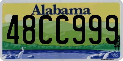 AL license plate 48CC999