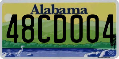AL license plate 48CD004