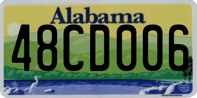 AL license plate 48CD006