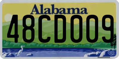 AL license plate 48CD009
