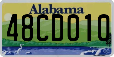 AL license plate 48CD010