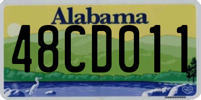 AL license plate 48CD011