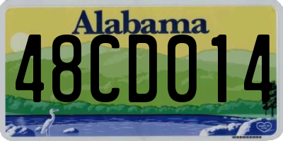 AL license plate 48CD014