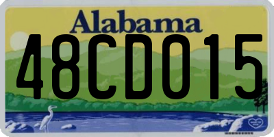 AL license plate 48CD015
