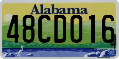 AL license plate 48CD016