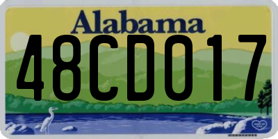 AL license plate 48CD017