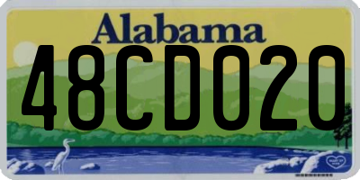 AL license plate 48CD020