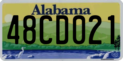 AL license plate 48CD021