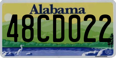 AL license plate 48CD022