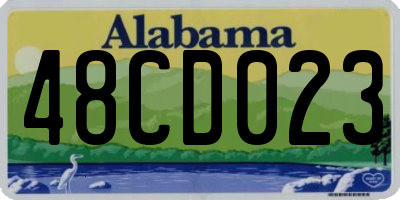 AL license plate 48CD023