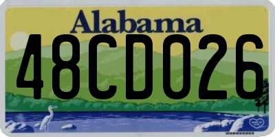 AL license plate 48CD026