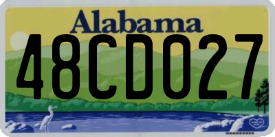 AL license plate 48CD027