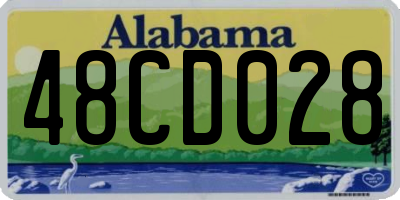 AL license plate 48CD028