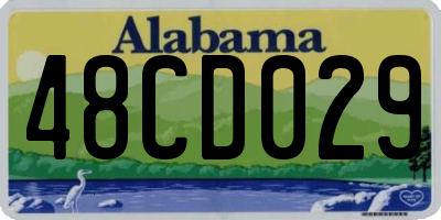 AL license plate 48CD029