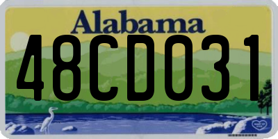 AL license plate 48CD031