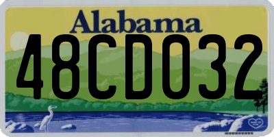 AL license plate 48CD032