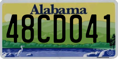 AL license plate 48CD041