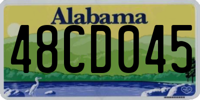 AL license plate 48CD045