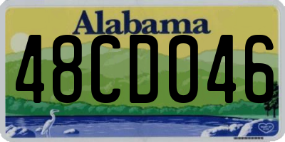 AL license plate 48CD046