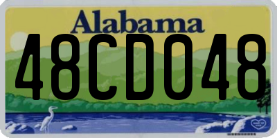 AL license plate 48CD048