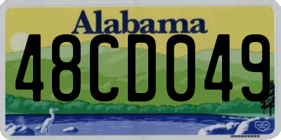 AL license plate 48CD049