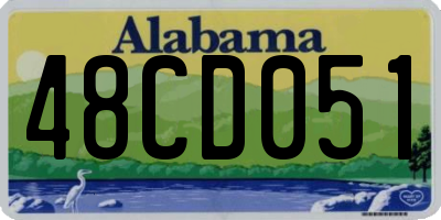 AL license plate 48CD051