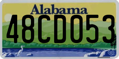 AL license plate 48CD053