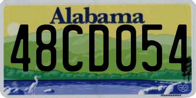 AL license plate 48CD054