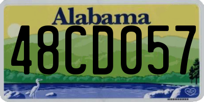 AL license plate 48CD057