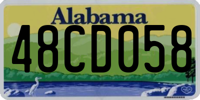 AL license plate 48CD058