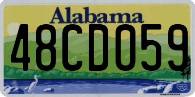 AL license plate 48CD059