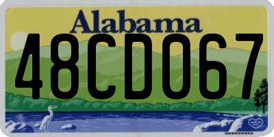 AL license plate 48CD067