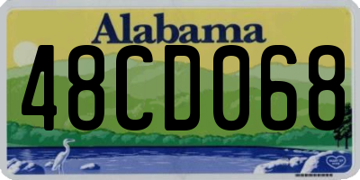 AL license plate 48CD068