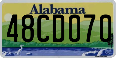 AL license plate 48CD070